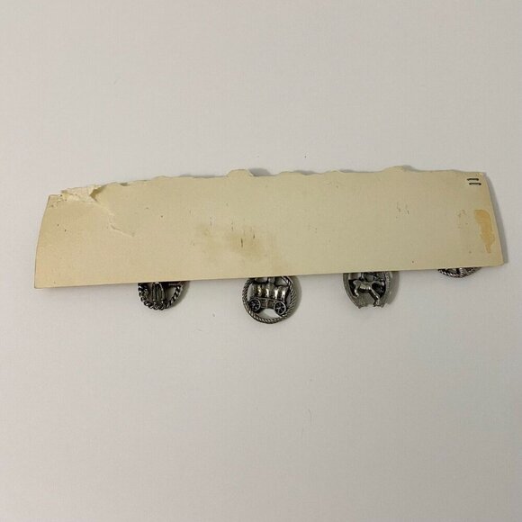 Vintage Western Faux Turquoise Charm Bracelet Cowboy Boots Horse Carriage Flaws - Picture 6 of 16